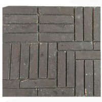 black brick wall veneer cladding