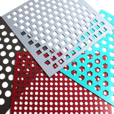 Decorative acoustic perforated ceiling tiles Square Hole Perforated Metal Sheet