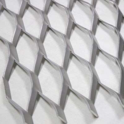 Diamond pattern expanded metal mesh rack